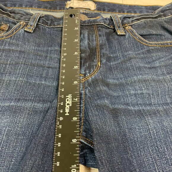Free People Skinny Jeans High Rise Size 6 Stretchy Dark Wash Ankle Classic Blue - Picture 11 of 11